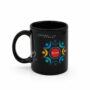 Custom promotional black mug with logo printing for corporate gifting